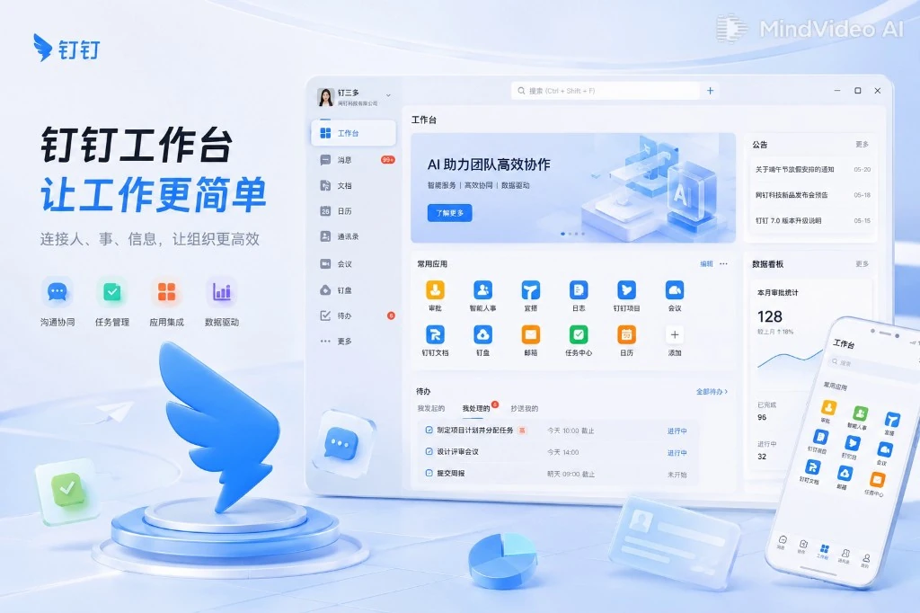 钉钉AI9.0 AI听记功能界面